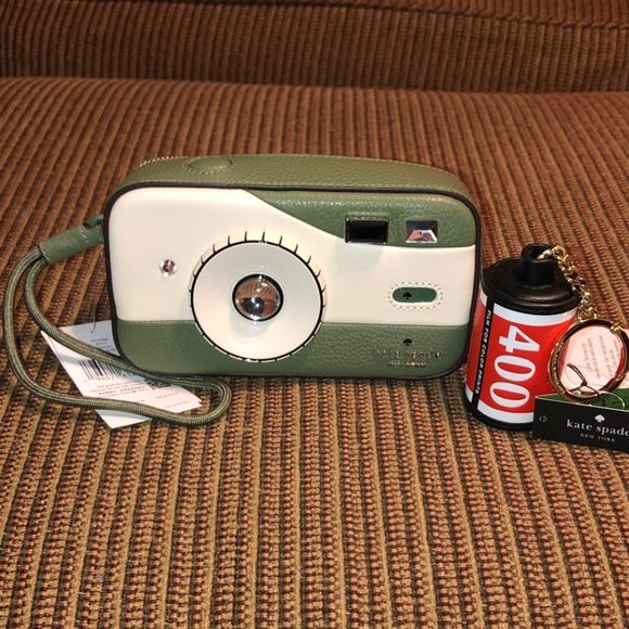 kate spade Handbags - NWT-Kate Spade-SET-Picture This-Camera📷Wristlet & Film Roll🎞️Bag Charm/Keychain